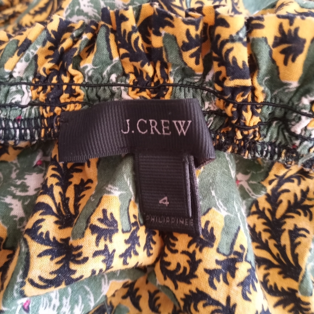 J.Crew 4 Elephant Print Ratti Top - Picture 3 of 13